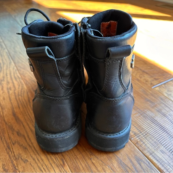 Harley Davidson Men’s Black Leather Motorcycle Boots Size 9 - Picture 5 of 7